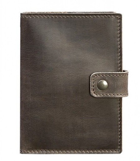 Шкіряна обкладинка для паспорта BlankNote 5.0 (з віконцем) темно-коричнева BN-OP-5-O купити недорого в Ти Купи