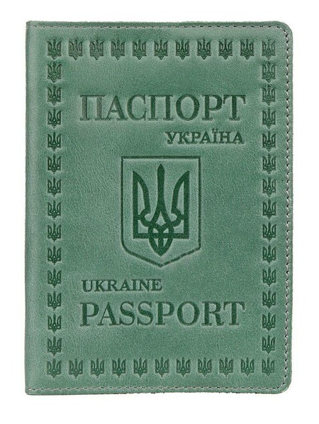 Обкладинка для паспорта Shvigel Зелений (16134) купити недорого в Ти Купи