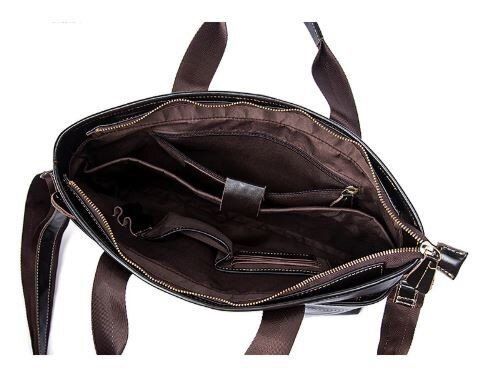 Чоловіча шкіряна сумка Vintage 14890 Темно-коричневий купити недорого в Ти Купи