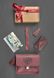 Подарочный набор из кожи для женщин бордо bn-set-access-14-kr