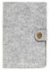 стандартний блок на 160 стор., біла крафт папір - Блокнот з фетровому обкладинкою Aventura «Felt - Сірий»