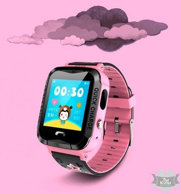Детские смарт-часы UWatch Smart GPS V6G Purple WaterProof (11111) купить недорого в Ты Купи