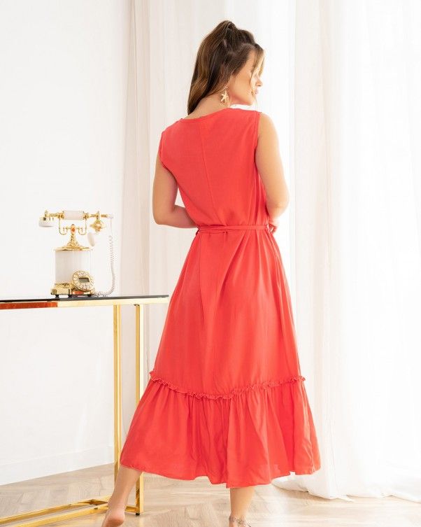Сукня ISSA PLUS 13991 S червоний купити недорого в Ти Купи