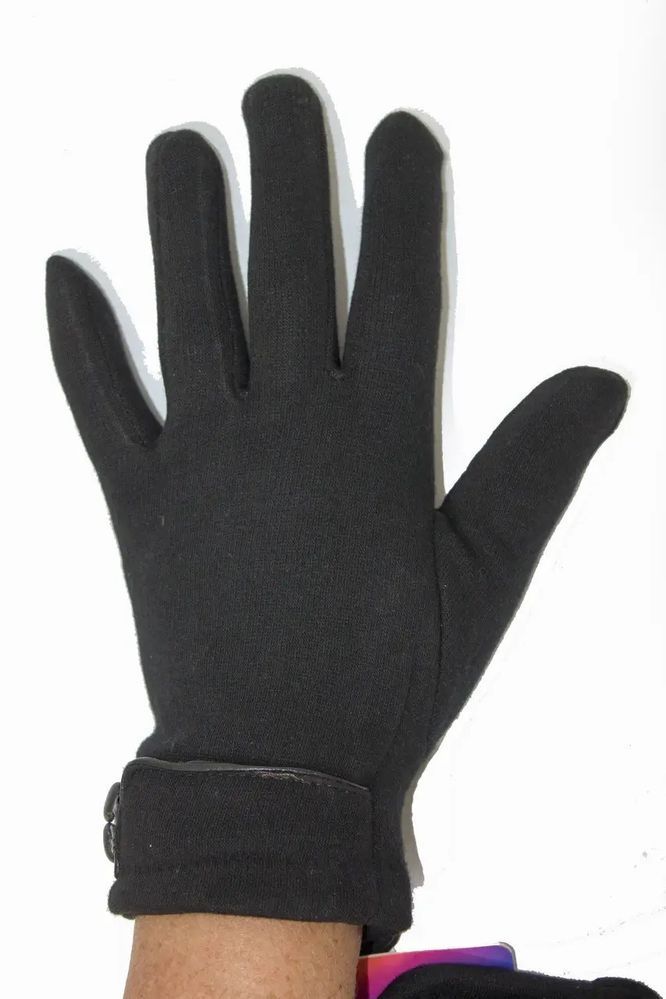 Женские трикотажные перчатки Shust Gloves чёрные 8733 S купить недорого в Ты Купи