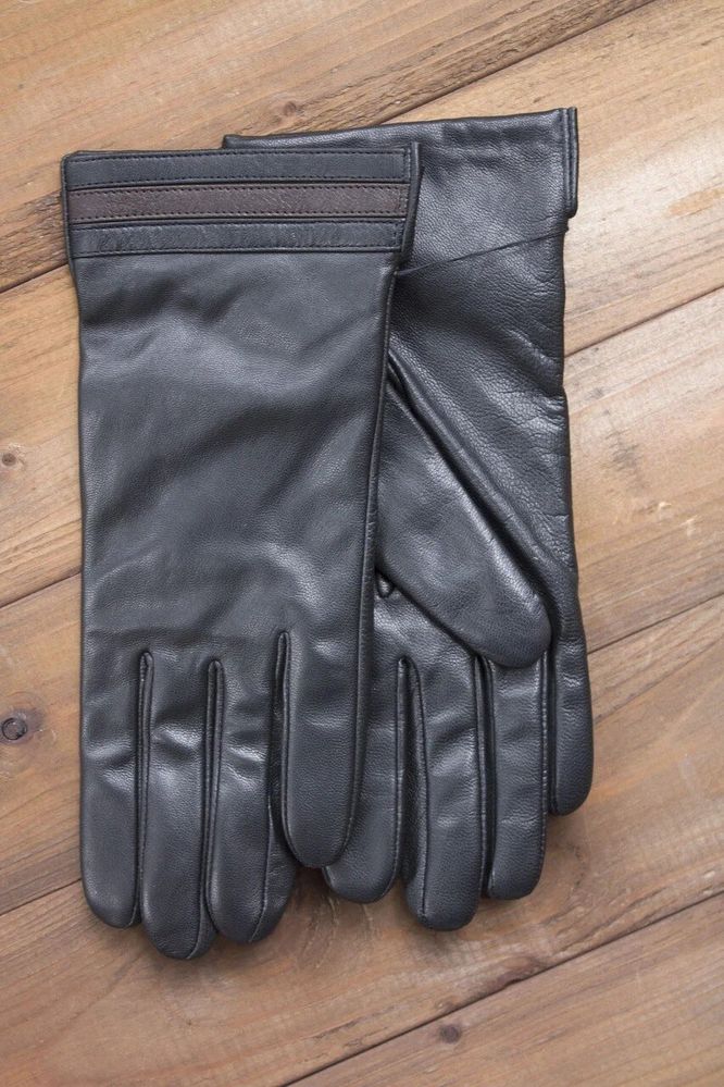 Перчатки женские чёрные кожаные сенсорные 946s2 M Shust Gloves купить недорого в Ты Купи