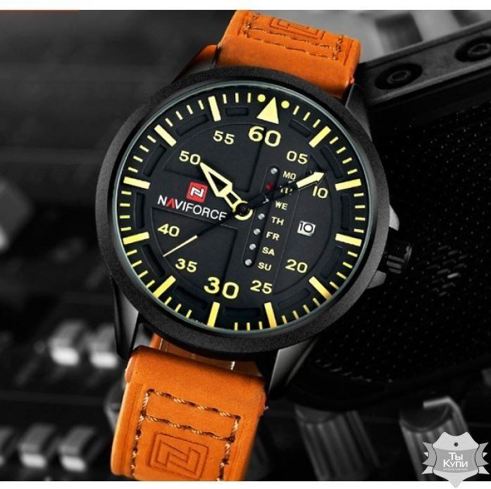 Чоловічий наручний годинник Naviforce Lion (+1082) купити недорого в Ти Купи
