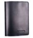 Шкіряна чорна обкладинка для паспорта Valenta ОУ199541