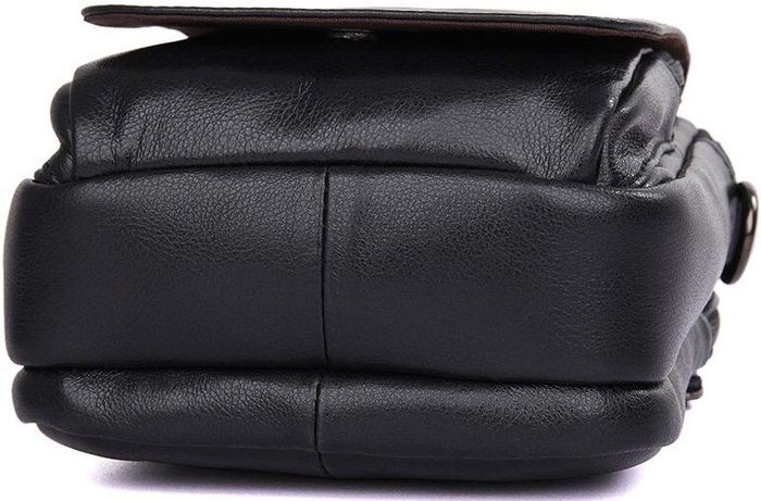 Чоловіча шкіряна сумка Vintage 14451 Чорний купити недорого в Ти Купи