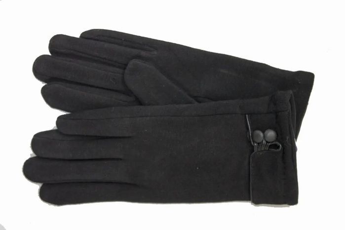 Женские трикотажные перчатки Shust Gloves чёрные 8733 S купить недорого в Ты Купи