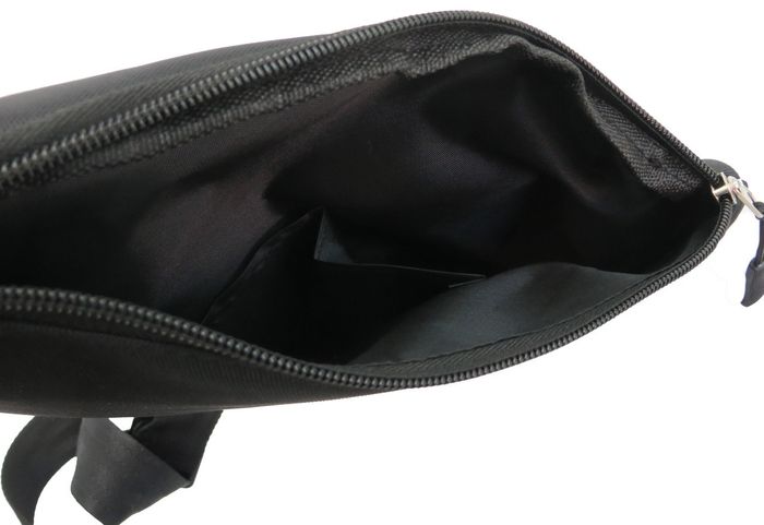 Мужская нагрудная сумка из коттона Wallaby 113 черная купити недорого в Ти Купи