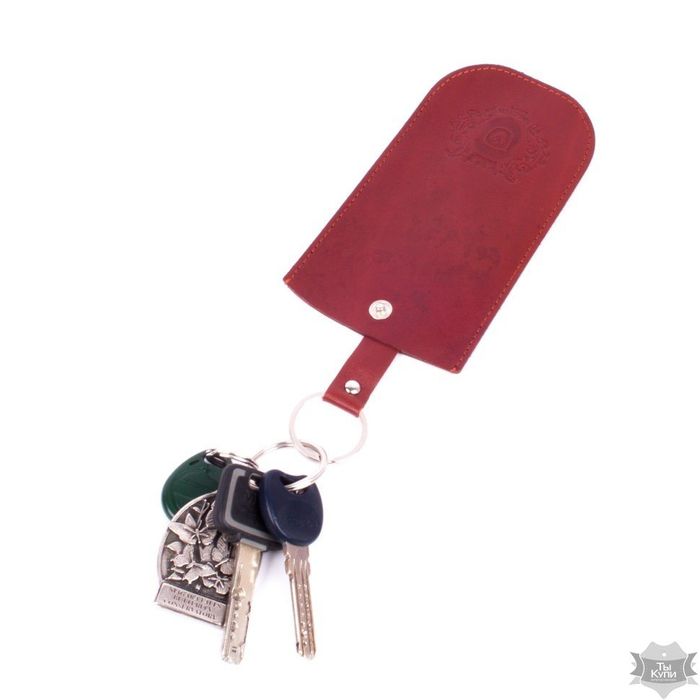 Шкіряна червоно-коричнева ключниця Valenta ХК392010 купити недорого в Ти Купи