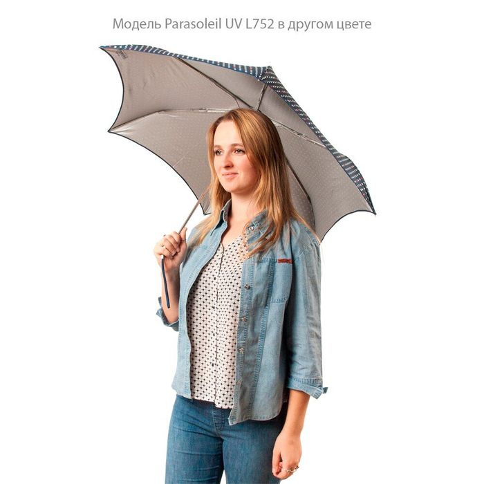 Женский механический зонт Fulton Parasoleil UV L752 Pastel Spot (Горошек) купить недорого в Ты Купи