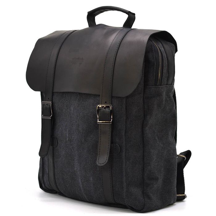 Чоловічий рюкзак зі шкіри та полотна Тарва Раг-3420-3MD купити недорого в Ти Купи