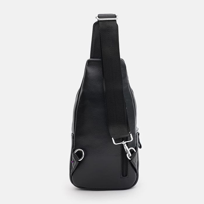 Чоловічий рюкзак шкіряний через плече Keizer K16602bl-black купити недорого в Ти Купи