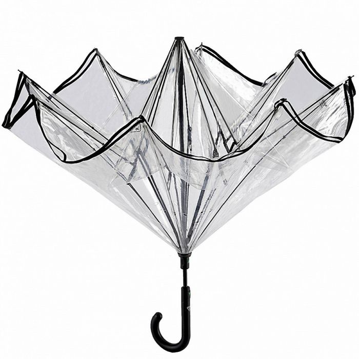 Женский механический зонт-трость Fulton L911 Invertor Clear купить недорого в Ты Купи