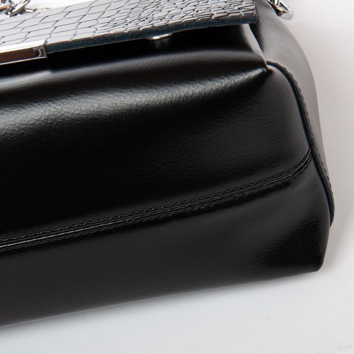 Жіноча шкіряна сумка класична ALEX RAI 9717 black купити недорого в Ти Купи