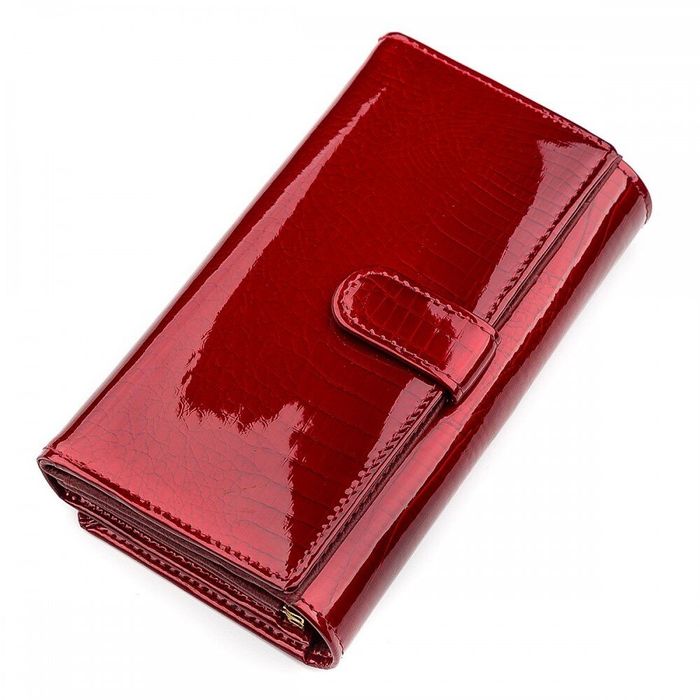 Кошелек из натуральной кожи ST Leather 18430 (S9001A) Красный купить недорого в Ты Купи