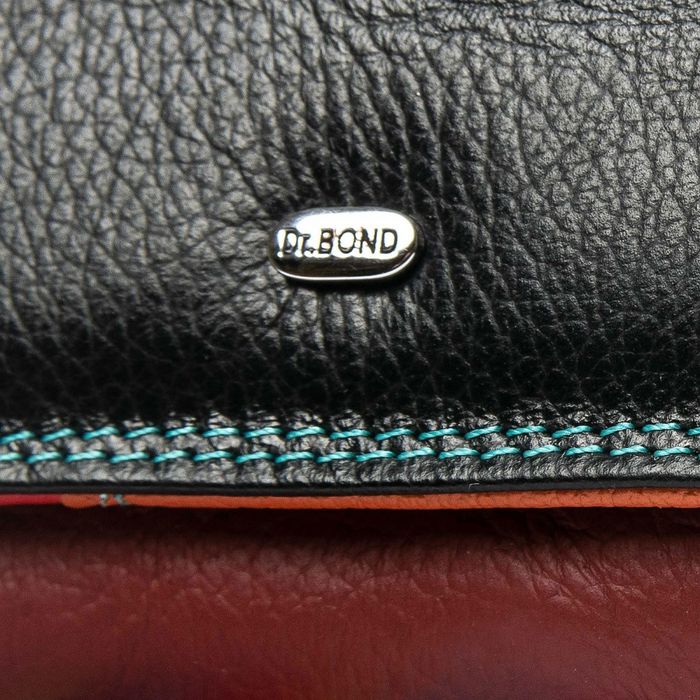 Жіночий шкіряний гаманець Rainbow DR. BOND WRS-15 black купити недорого в Ти Купи