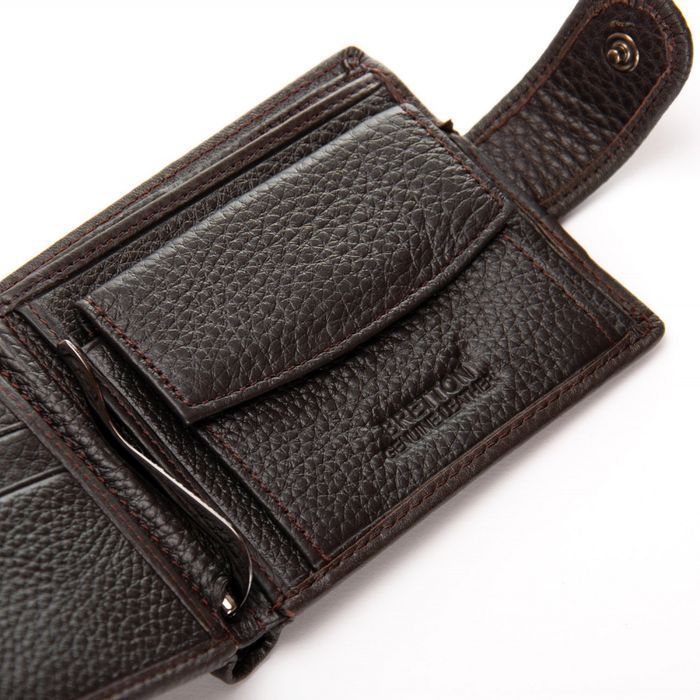 Мужской кожаный кошелек BE BRETTON 208-0613 brown купить недорого в Ты Купи