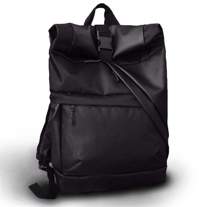 Черный рюкзак унисекс Rolltop Twins Store Р45 купить недорого в Ты Купи