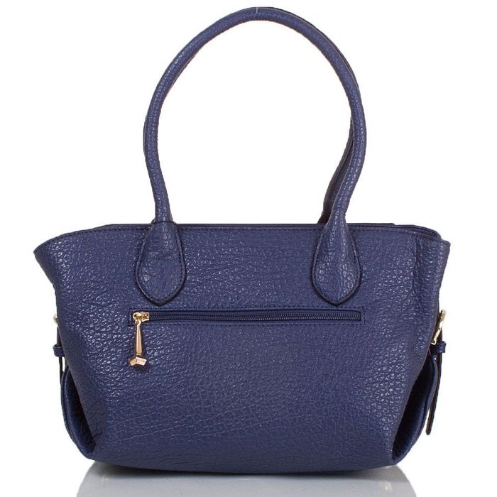 Жіноча синя містка сумка з якісного шкірозамінника ANNA & LI купити недорого в Ти Купи