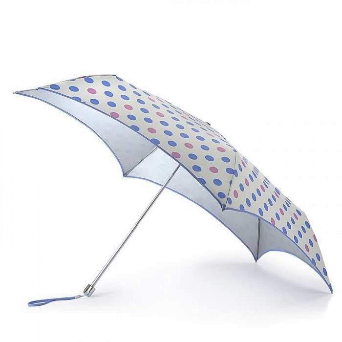 Женский механический зонт Fulton Parasoleil UV L752 Pastel Spot (Горошек) купить недорого в Ты Купи