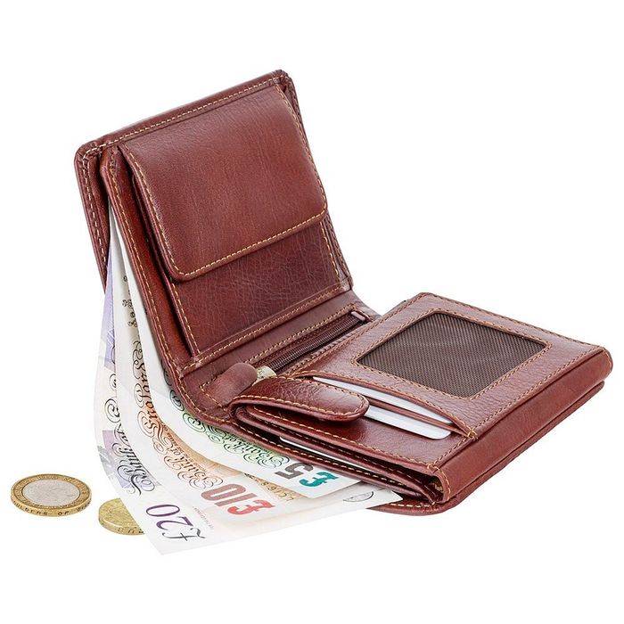 Мужской бумажник Visconti TSC44 Lucca (Tan) с защитой RFID купить недорого в Ты Купи
