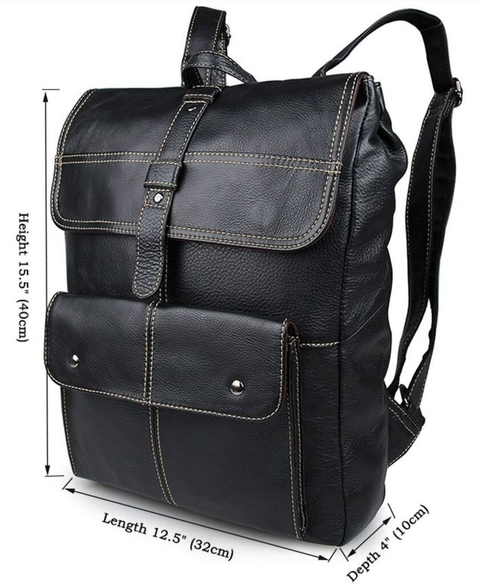 Рюкзак из натуральной кожи Vintage 14377 Черный купить недорого в Ты Купи