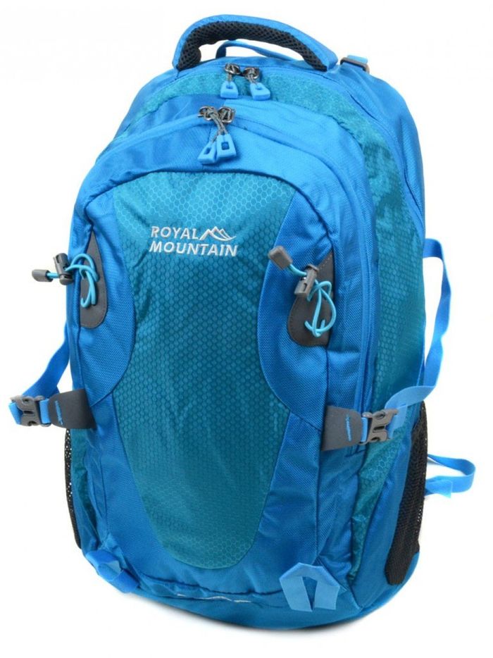 Голубой мужской туристический рюкзак из нейлона Royal Mountain 8463 l-blue купить недорого в Ты Купи