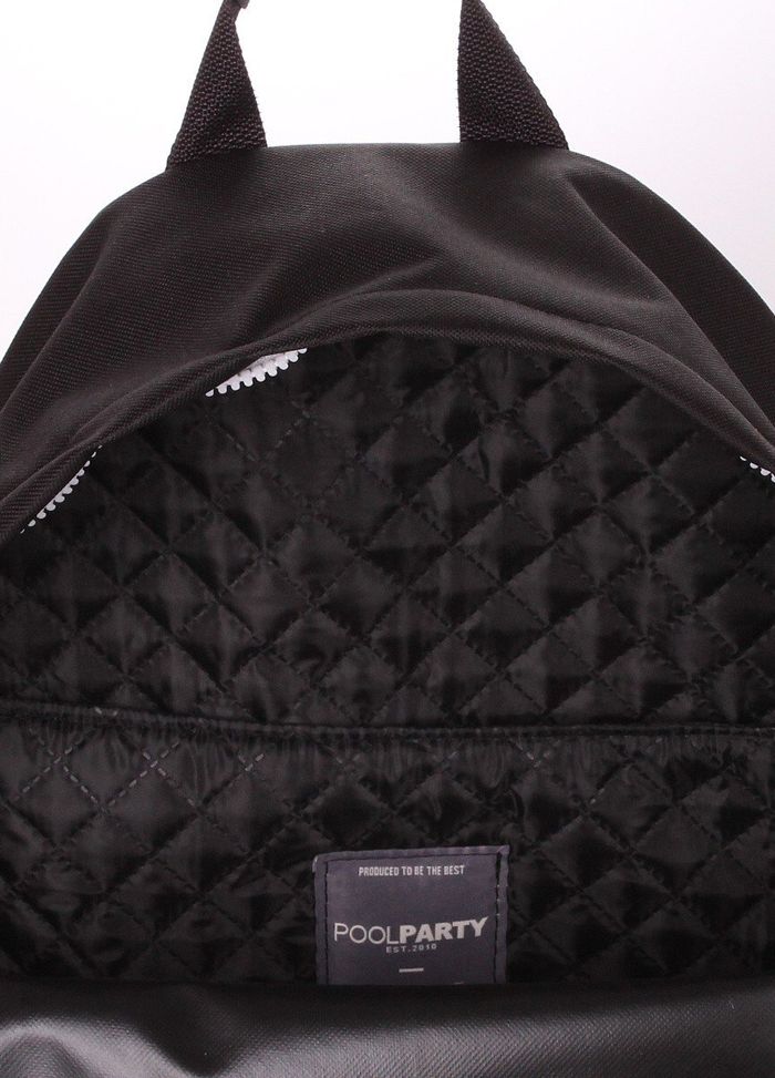 Молодіжний рюкзак з тканини Poolparty eco-backpack-black купити недорого в Ти Купи