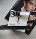 Жіночий вузький шкіряний ремінь Yves Saint Laurent хром