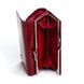 Шкіряний жіночий гаковий гаманець SERGIO TORRETTI W5 red