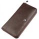 Жіночий темно-коричневий гаманець з натуральної шкіри ST Leather 18860 Темно-коричневий