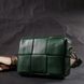 Молодіжна жіноча шкіряна сумка через плече Vintage 22312, Зелений