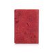 Кожаная обложка на паспорт HiArt PC-01 7 Let's Go Travel красная Красный
