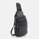 Чоловічий рюкзак шкіряний через плече Keizer K16602bl-black