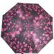 Жіночий чорний парасолька автомат з малюнком ZEST z24985-8063
