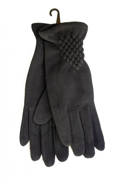 Жіночі розтяжні рукавички чорні 8729s2 м купити недорого в Ти Купи