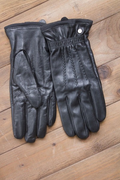 Мужские сенсорные кожаные перчатки Shust Gloves 938s1 купить недорого в Ты Купи