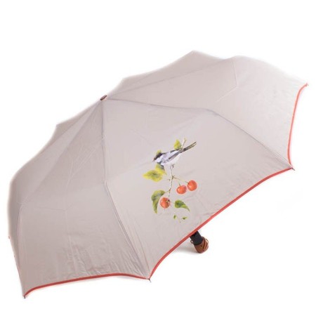Жіноча парасолька напівавтомат AIRTON вишеньки купити недорого в Ти Купи