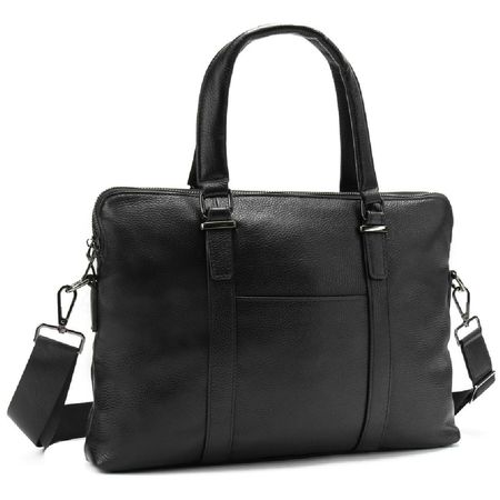 Деловая мужская кожаная сумка Tiding Bag M56-9119A купить недорого в Ты Купи