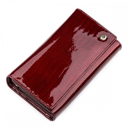 Жіночий шкіряний гаманець ST Leather 18429 (S8001A) Бордовий купити недорого в Ти Купи