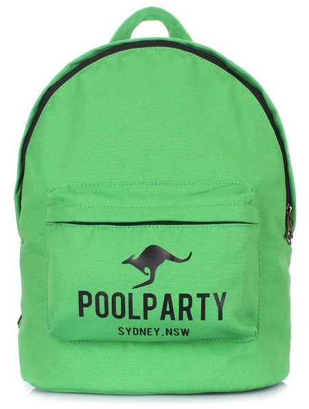 Стильный городской рюкзак Poolparty зеленый купить недорого в Ты Купи