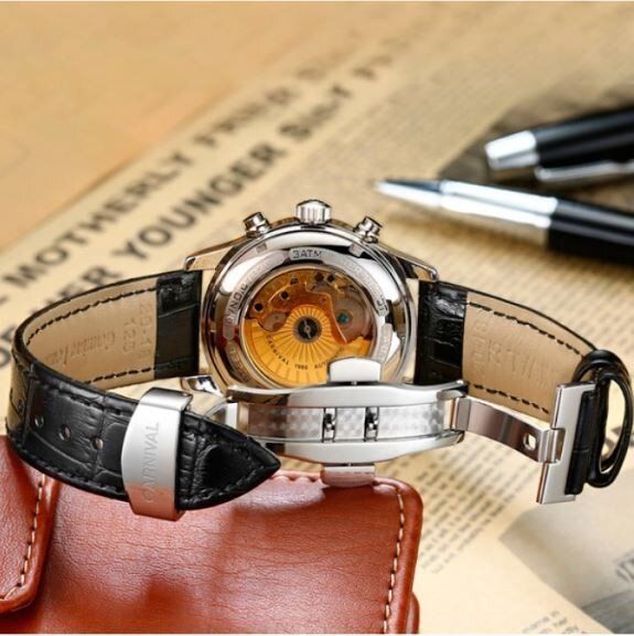 Чоловічі механічні годинники CARNIVAL MASTERS (8710) купити недорого в Ти Купи