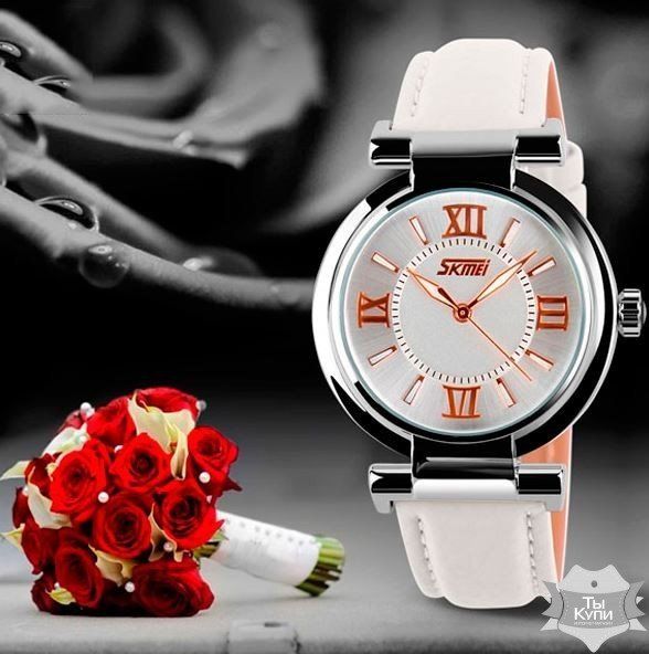 Жіночий годинник Skmei Elegant White (+1357) купити недорого в Ти Купи