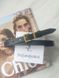 Жіночий ремінь шкіряний Yves Saint Laurent black пряжка золото