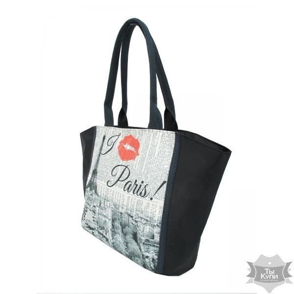 Жіноча чорна сумка EPISODE CITY PARIS S13.3EP01.4 купити недорого в Ти Купи