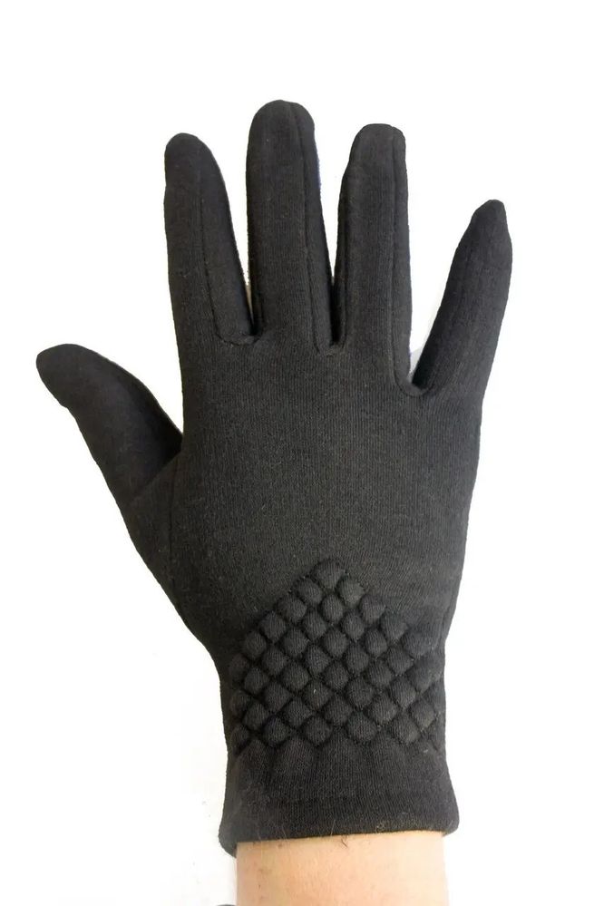 Жіночі розтяжні рукавички чорні 8729s2 м купити недорого в Ти Купи