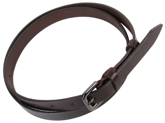 Женский кожаный ремень Skipper 1422-20 темно-коричневый купить недорого в Ты Купи