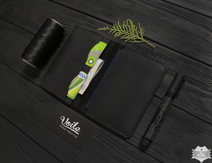 Мужской кошелёк обложка ручной работы VOILE vl-cvw1-blk купить недорого в Ты Купи
